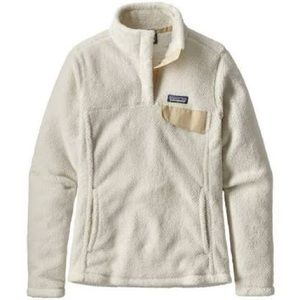WHITE PATAGONIA FLEECE WOMENS LARGE